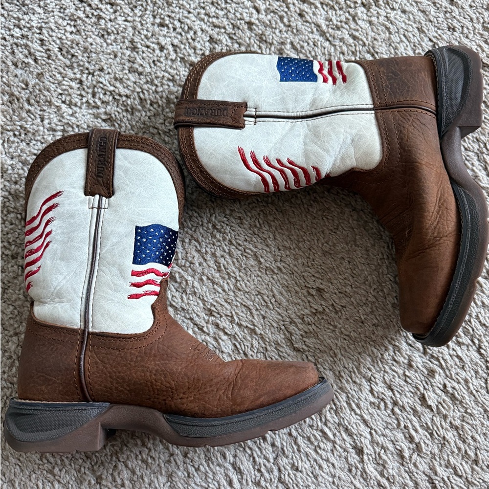 Durango Kids Cowboy Boots US flag